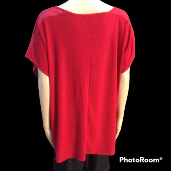 89th & Madison Red Blouse - Picture 3 of 7